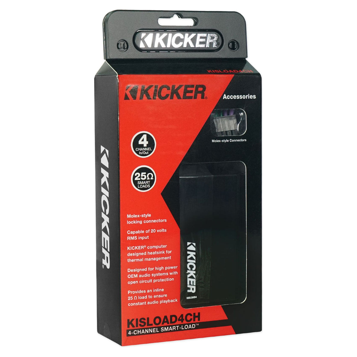 KICKER 46KISLOAD4 Interface to Add Aftermarket Amplifier to Factory Audio System