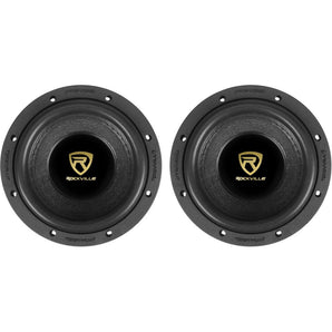 (2) Rockville W65K9D2 6.5" 1000 Watt Car Audio Subwoofers Dual 2-Ohm CEA Subs