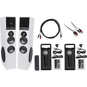 Rockville All-in-one Bluetooth Home Theater/Karaoke Machine System+Microphones
