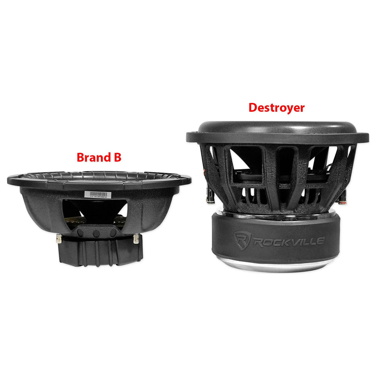 Destroyer 12D1 12" Competition Car Subwoofer+Mono Amplifier+Amp Kit