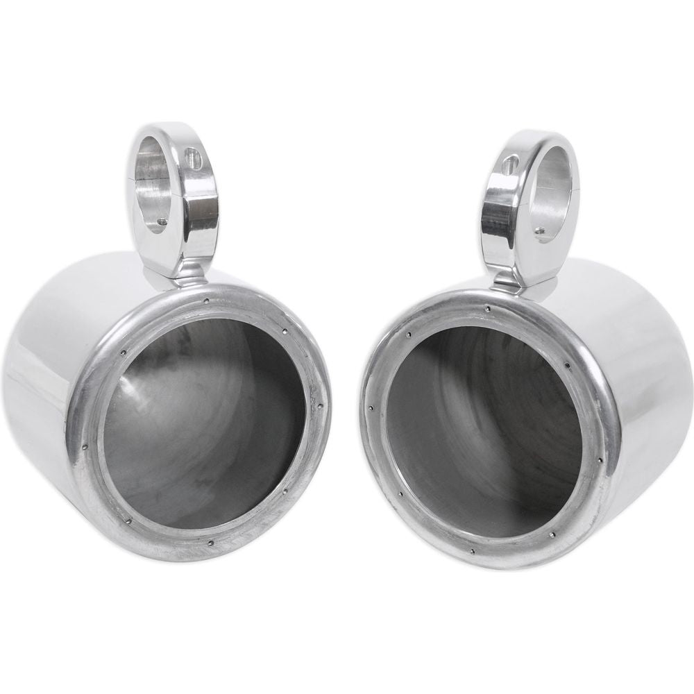MAC65S Polished 6.5" Tower Speaker Pods 2-Pack + MAC360C Swivel Clamps Bundle