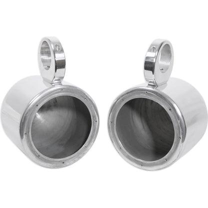 MAC65S Polished 6.5" Tower Speaker Pods 2-Pack + MAC360C Swivel Clamps Bundle