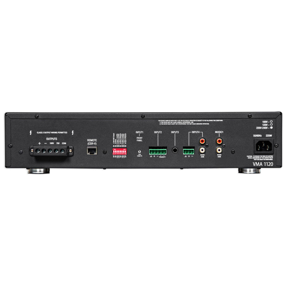 VMA1120 Amplifier + (20) 3.5" Black Cube Speakers Bundle