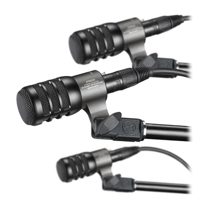 Audio Technica ATM230PK (3) Dynamic Instrument Microphones Drum Mics + Mounts