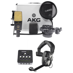 AKG C414 XLII Studio Microphone Recording Mic+Beyerdynamic Headset+Headphone Amp