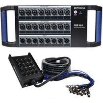 NSB 16.8 AVB Stage Box with 16-Channel Snake Cable