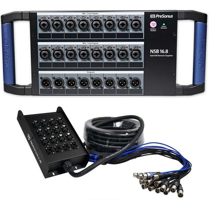 NSB 16.8 AVB Stage Box with 16-Channel Snake Cable