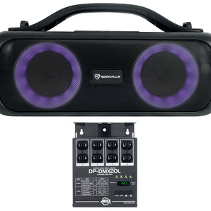 American DJ DP-DMX20L Portable 4 Ch. Universal DMX Dimmer/Switch Pack+Boombox