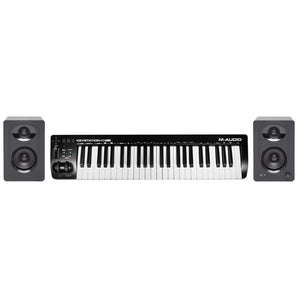M-Audio Keystation 49 III USB MIDI Production Keyboard Controller+Pair Monitors