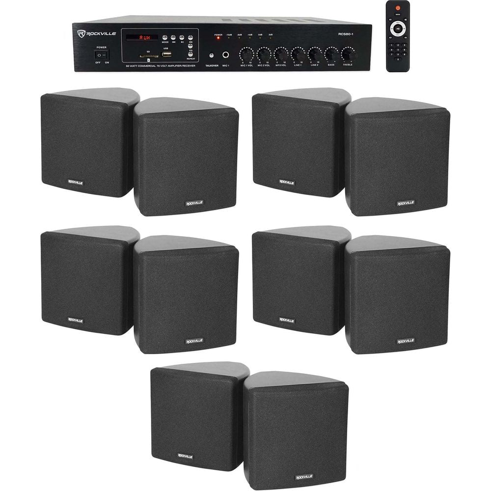 RCS80-1 + Cube 70V Black 10-Pack