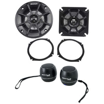 40PS44 4-Inch ATV/Motorcycle Speakers for Honda Goldwing with Bonus Bluetooth Speakers