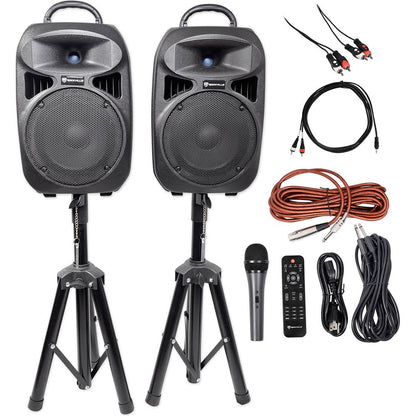 Dual 8" Android/iPhone/iPad/Laptop/TV Youtube Karaoke Machine/System