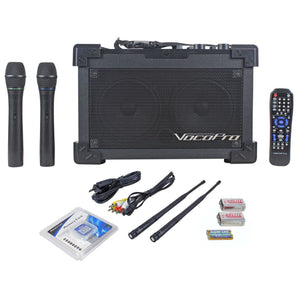 Vocopro Jam Cube 2 Karaoke CD-G System+SDR-3 Recorder/2 Wireless Mics+Bluetooth