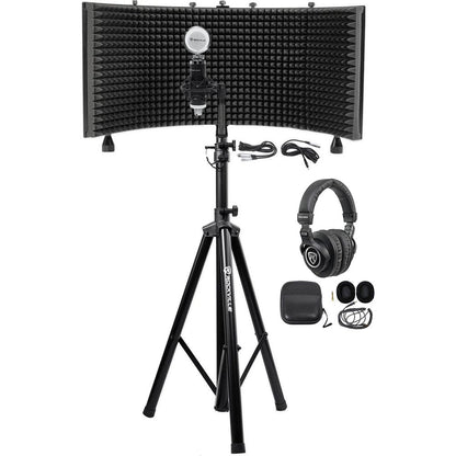 RockShield 3 Isolation Shield + RCM03 Mic + PRO-M50 Headphones Bundle