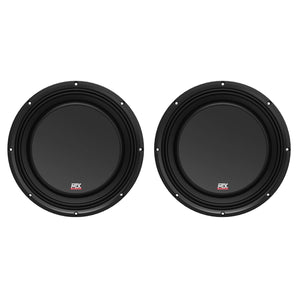 (2) MTX 3510-04S 10" 1200 Watt Shallow Car Audio Subwoofers Slim Subs SVC 4-ohm