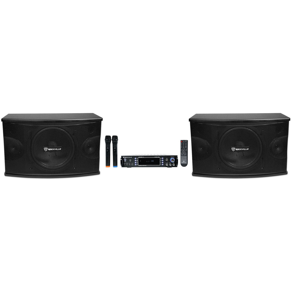 RPA70WBT Karaoke Amplifier + KPS10 10" Speakers 2-Pack Bundle