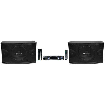 RPA70WBT Karaoke Amplifier + KPS10 10" Speakers 2-Pack Bundle