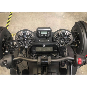 SSV Works RKR-2K Front Fairing 4" Speakers+Bluetooth Receiver For CAN-AM RYKER