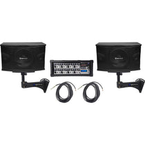 KPS10 10" 1200W Wall Speakers+Amplifier For Restaurant/Bar/Cafe