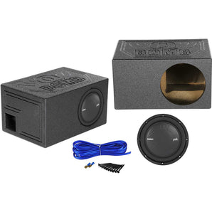 Polk Audio MM1042SVC 10” 1200w SVC Car Audio Subwoofer+Vented Sub Box Enclosure