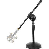 Desktop Boom Mic Stand + Silver Shock Mount Bundle