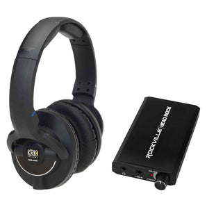 KRK KNS-8400 Dynamic Studio Monitor Headphones+Rechargeable Headphone Amplifier