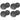 (8) Rockville HC655 6.5" 500 Watt Black In-Ceiling Home Theater Speakers 8 Ohm