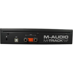 M-Audio M-TRACK PLUS 2-Ch USB Audio/MIDI Recording Interface w/XLR Mic Inputs