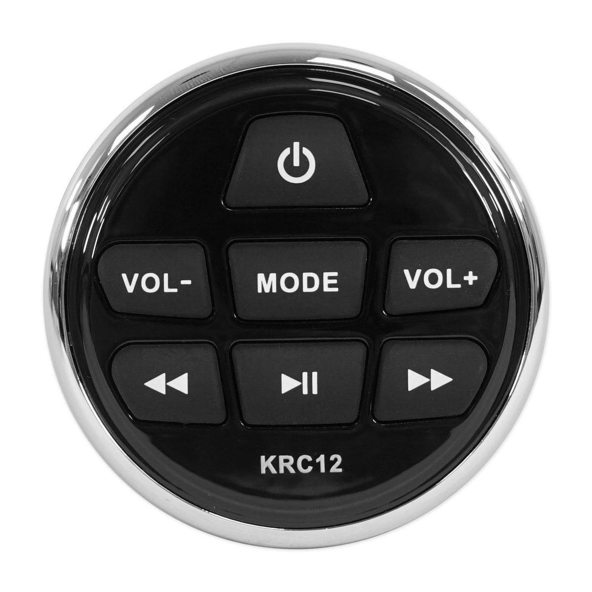 KMC5 Marine Bluetooth Receiver+Remote+(2) 6.5" Chrome Tower Speakers