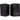 (2) Rockville RockShelf 64B Black 6.5" Home Bookshelf Speakers+8" Wood Stands