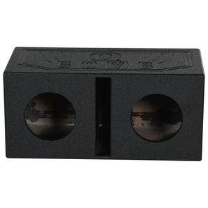 Rockville RQB65 Dual 6.5" Vented Subwoofer Enclosure Bedlined Sub Box 1.0 Cu