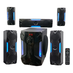 Rockville Bluetooth Home Theater Karaoke Machine System w/8" Subwoofer + LED'S