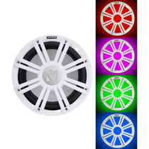 45KM124 12" Marine Subwoofer & White LED Grille Bundle