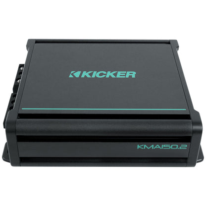 KICKER 48KMA1502 150 Watt 2-Channel Marine Amplifier Boat Amp KMA150.2