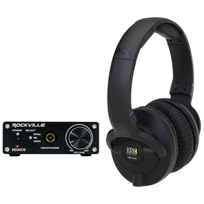 KRK KNS-6400 Dynamic Studio Monitor Headphones+DAC Headphone Amplifier