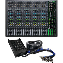 ProFX22v3 22-Channel 4-Bus Effects Mixer w/USB + Snake Cable
