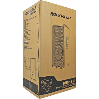RSG12.4 12" Speakers 2-Pack + RPM85 Mixer, Mics, Stands Bundle