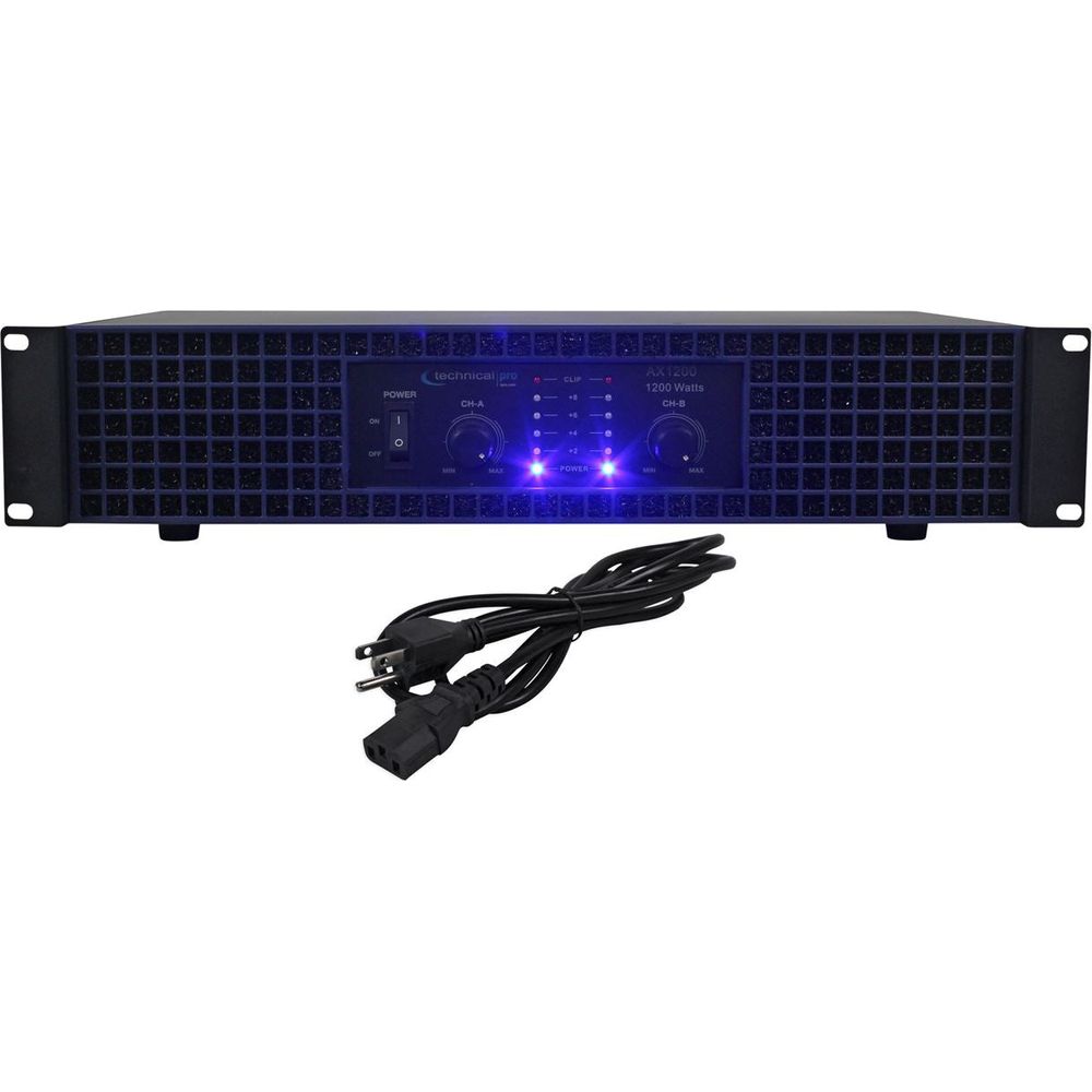 AX1200 1200W 2-Channel Power Amplifier