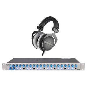 Beyerdynamic DT-770 Pro 250 Ohm +Presonus HP60 6 Channel Headphone Amplifier Amp