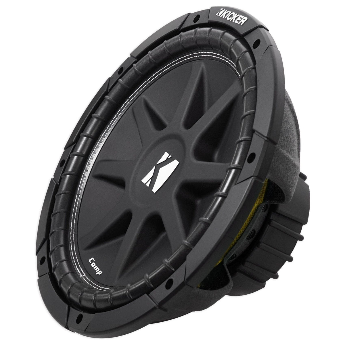 KICKER 43C124 Comp 12" 300 Watt SVC 4-Ohm Car Subwoofer Sub+Amplifier+Amp Kit