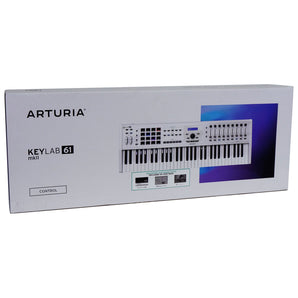 Arturia KeyLab 61 MkII 61-Key White Keyboard Controller+Hydraulic Air Lift Bench