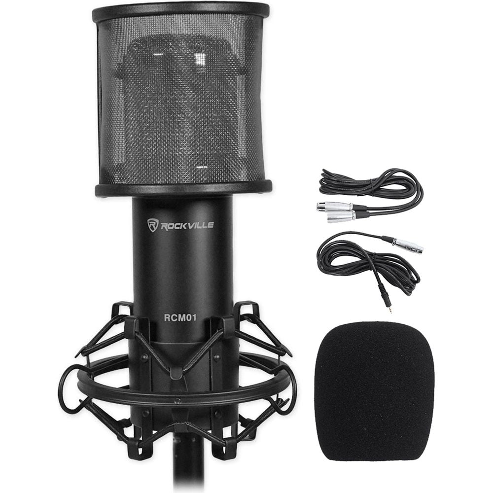 RCM01 Mic + RockPop Curve Pop Filter Bundle