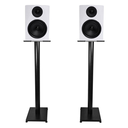 APM6W 6.5" 350 Watt USB Studio Monitor Speakers+Black 37" Stands