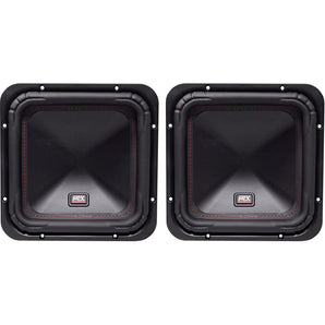 (2) MTX S6510-44 10" 1000w RMS Square Subwoofers Car Audio Subs DVC 4-ohm