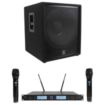 JRX218S Subwoofer + RWM3300UA Wireless Microphone System