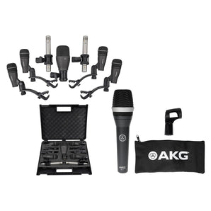 Samson DK707 Drum Microphone Kit-(1) Kick+(4) Snare/Tom+(2) Pencil Mics+AKG Mic