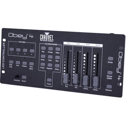 Chauvet Obey 4 Compact DMX-512 LED Wash Light Controller w/3 or 4 Channel Mode