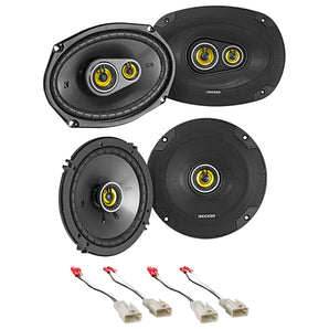 Kicker 46CSC Front+Rear Speaker Replacement Kit For 2003-2008 Toyota Corolla