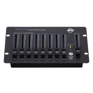 American DJ ADJ SDC24 24-Channel DMX Controller Operates Via 9VDC Power Supply