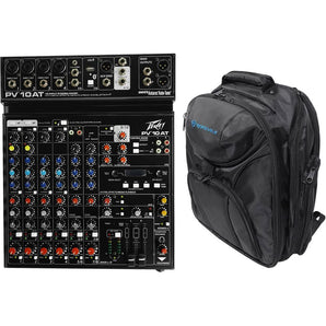 Peavey PV 10AT PV10AT Mixer, Bluetooth/USB,Compressor/Effects+AutoTune+Backpack